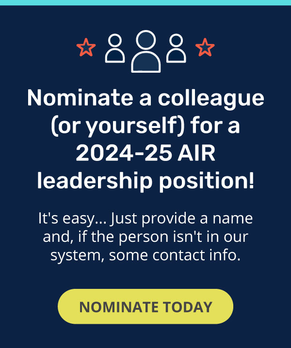 AIR Leadership Nominations - Nominate Today