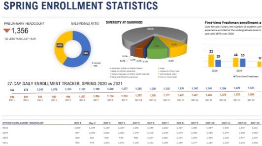 Figure 1 Spring Enrollment Statistics