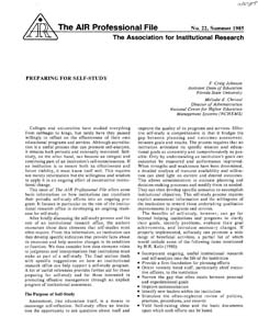 APF-022-1985-Summer_Preparing-for-Self-Study APF-022-1985-Summer_Preparing-for-Self-Study