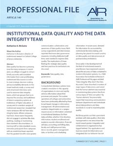 APF-140-2017-Summer_Institutional-Data-Quality-and-the-Data-Integrity-Team APF-140-2017-Summer_Institutional-Data-Quality-and-the-Data-Integrity-Team