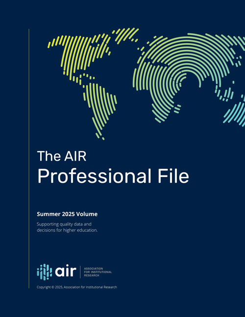 The AIR Professional File | 2025 Summer