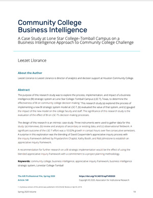 Community College Business Intelligence