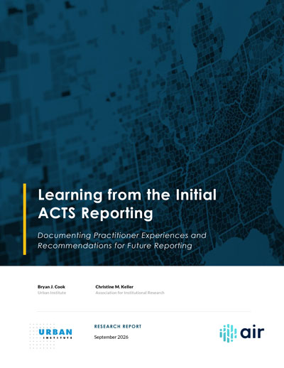 Learning from the Initial ACTS Reporting