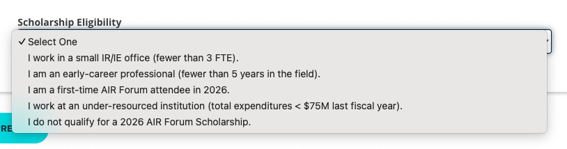 Events I am already registered for