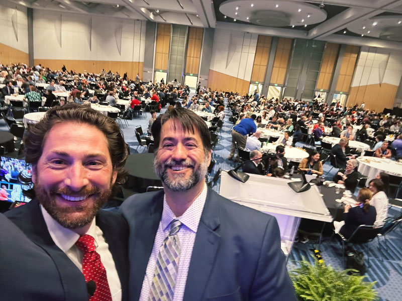 Jonathan and Brent at 2024 AIR Forum Keynote