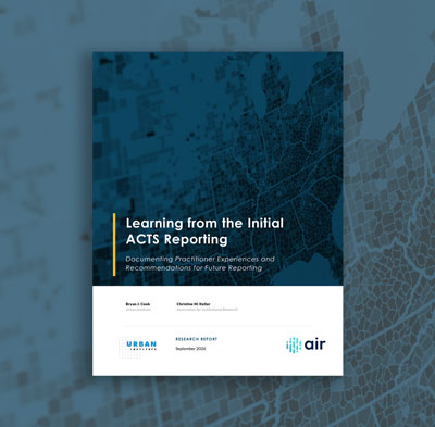 Learning from the Initial ACTS Reporting