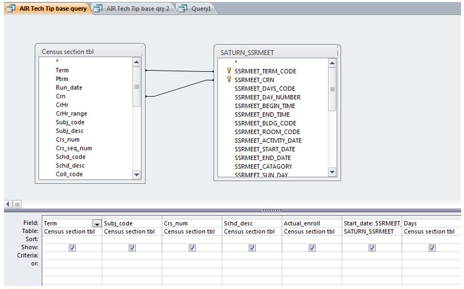 ms access queries criteria