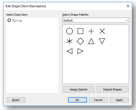 Location of “Reload Shapes” button 