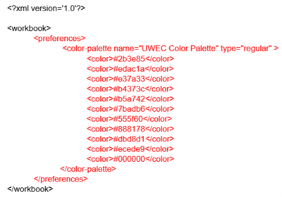 Diverging and sequential color palettes code example