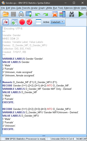 Syntax sub-file example