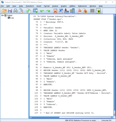 Sub-file using CD & insert commands