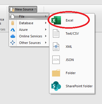 New Excel source example