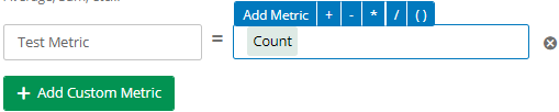 Adding a metric