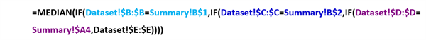 Median IF Formula