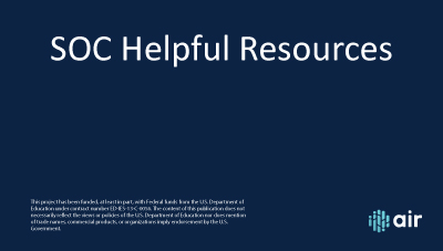 HR SOC Helpful Resources