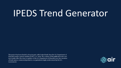 IPEDS Trend Generator